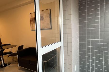 Varanda da Sala de apartamento para alugar com 1 quarto, 40m² em Macuco, Santos