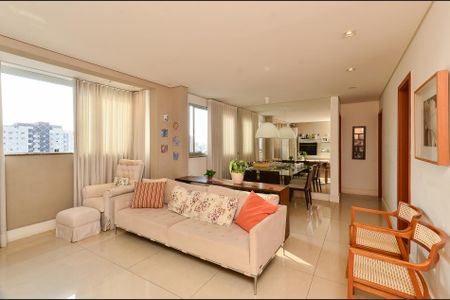 Sala Ambientes de apartamento à venda com 2 quartos, 66m² em Funcionários, Belo Horizonte