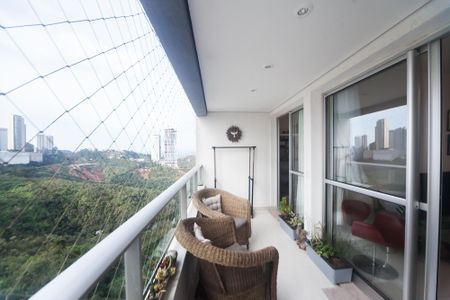 Varanda da Sala de apartamento à venda com 3 quartos, 88m² em Vila da Serra, Nova Lima