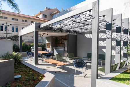 Studio para alugar com 27m², 1 quarto e sem vaga Studio para alugar com 27m², 1 quarto e sem vagaÁrea comum - Churrasqueira