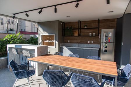 Studio para alugar com 27m², 1 quarto e sem vaga Studio para alugar com 27m², 1 quarto e sem vagaÁrea comum - Churrasqueira
