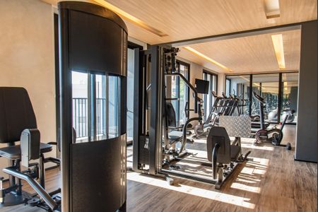 Studio para alugar com 27m², 1 quarto e sem vaga Studio para alugar com 27m², 1 quarto e sem vagaÁrea comum - Academia