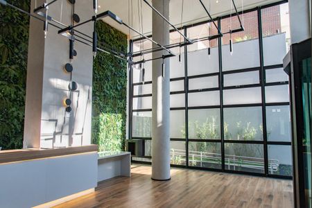 Studio para alugar com 27m², 1 quarto e sem vaga Studio para alugar com 27m², 1 quarto e sem vagaHall de entrada