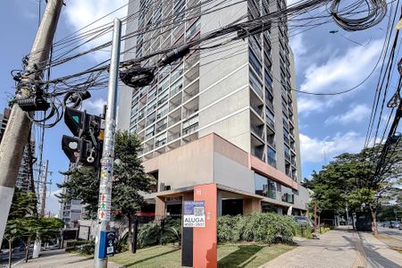 Studio para alugar com 28m², 1 quarto e sem vaga Studio para alugar com 28m², 1 quarto e sem vagaFachada - Plaquinha