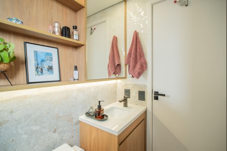 Apartamento à venda com 67m², 2 quartos e 1 vaga Apartamento à venda com 67m², 2 quartos e 1 vagaBanheiro da Suíte