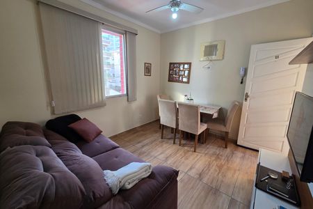 Sala de apartamento para alugar com 1 quarto, 33m² em Guilhermina, Praia Grande
