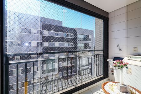 Varanda da Sala de apartamento à venda com 1 quarto, 33m² em Vila Andrade, São Paulo