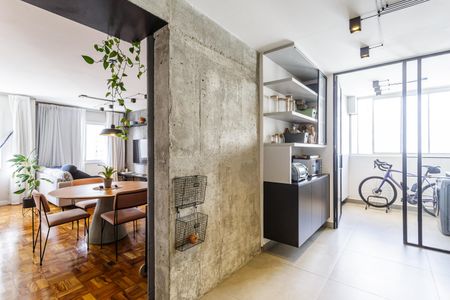 Cozinha de apartamento para alugar com 1 quarto, 85m² em Vila Nova Conceição, São Paulo