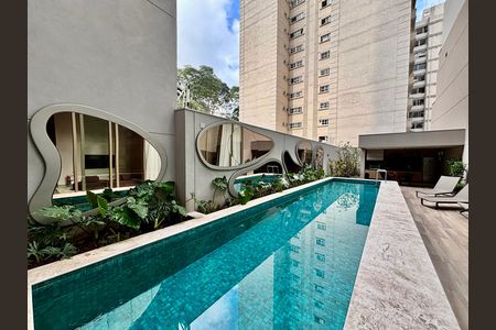 Área comum - Piscina de kitnet/studio para alugar com 1 quarto, 54m² em Pinheiros, São Paulo
