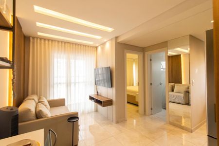 Sala de apartamento para alugar com 1 quarto, 39m² em Guaíra, Curitiba