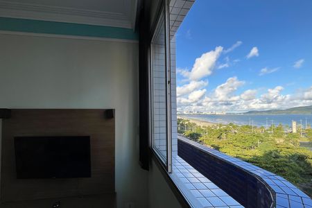 Vista da Sala de apartamento para alugar com 2 quartos, 74m² em José Menino, Santos