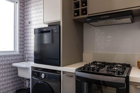 Cozinha de apartamento à venda com 2 quartos, 48m² em Palmeiras, Belo Horizonte