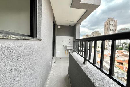 Varanda de apartamento à venda com 1 quarto, 28m² em Chácara Inglesa, São Paulo