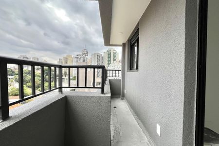 Varanda de apartamento à venda com 1 quarto, 28m² em Chácara Inglesa, São Paulo
