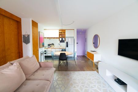 Sala de apartamento à venda com 1 quarto, 57m² em Jardim Prudência, São Paulo