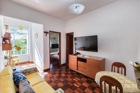 Sala  de apartamento à venda com 1 quarto, 50m² em Glória, Rio de Janeiro