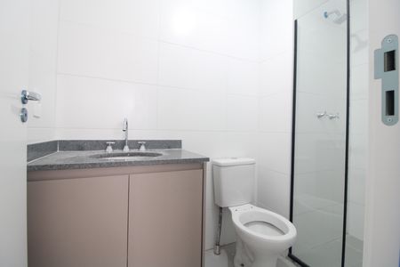 Banheiro da suíte de apartamento para alugar com 2 quartos, 50m² em Vila Lisboa, São Paulo