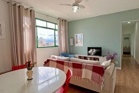 Sala de apartamento para alugar com 2 quartos, 80m² em Embaré, Santos