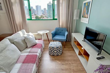 Sala de apartamento para alugar com 2 quartos, 80m² em Embaré, Santos