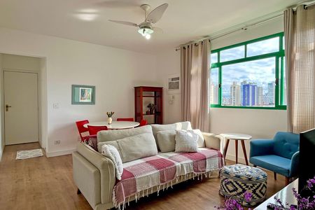 Sala de apartamento para alugar com 2 quartos, 80m² em Embaré, Santos