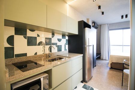 Studio para alugar com 28m², 1 quarto e sem vaga Studio para alugar com 28m², 1 quarto e sem vagaCozinha
