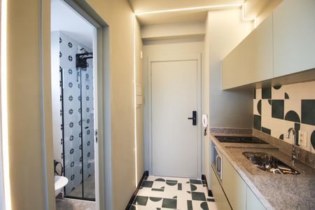 Studio para alugar com 28m², 1 quarto e sem vaga Studio para alugar com 28m², 1 quarto e sem vagaCozinha