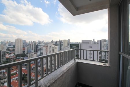 Varanda de kitnet/studio para alugar com 1 quarto, 28m² em Vila Olímpia, São Paulo