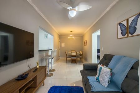 sala de apartamento para alugar com 2 quartos, 80m² em Aviação, Praia Grande