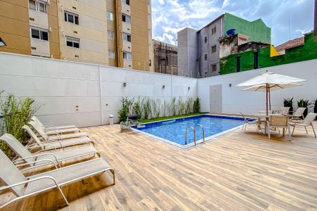 Studio à venda com 27m², 1 quarto e sem vagaPiscina
