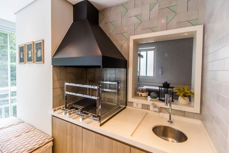 Varanda gourmet de apartamento à venda com 3 quartos, 123m² em Alphaville, Santana de Parnaíba