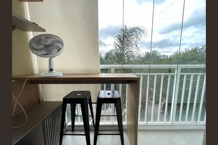 Varanda de apartamento à venda com 1 quarto, 28m² em Ferreira, São Paulo