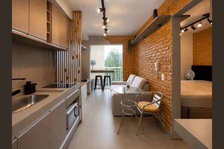 Sala de apartamento à venda com 1 quarto, 28m² em Ferreira, São Paulo