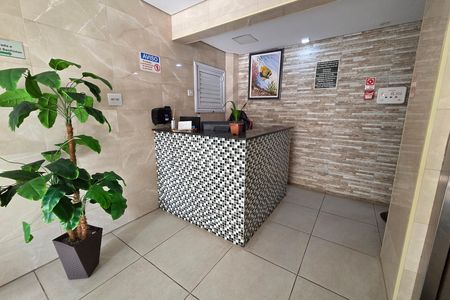 Apartamento para alugar com 40m², 1 quarto e 1 vagaFachada e portaria