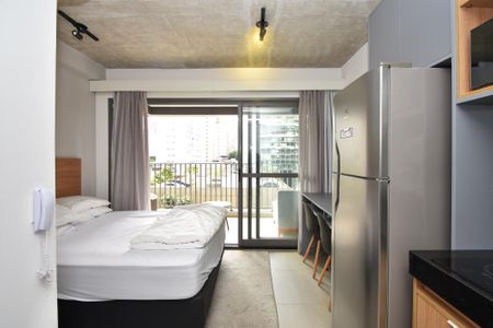 entrada de kitnet/studio para alugar com 1 quarto, 24m² em Cerqueira César, São Paulo