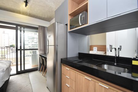 Studio para alugar com 24m², 1 quarto e sem vagacozinha