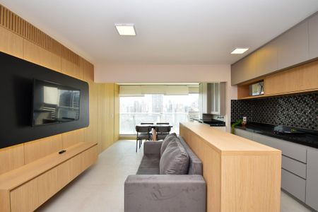 sala de estar de apartamento para alugar com 2 quartos, 58m² em Pinheiros, São Paulo
