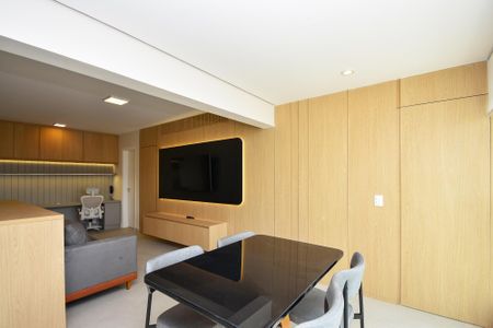 sala de jantar de apartamento para alugar com 2 quartos, 58m² em Pinheiros, São Paulo