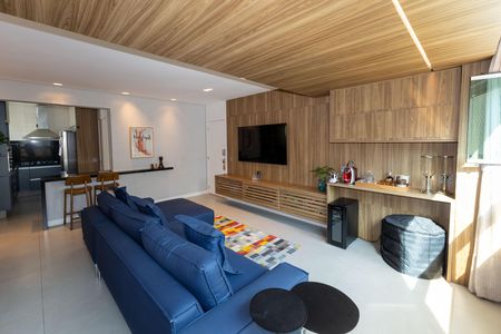 Sala de TV de apartamento à venda com 3 quartos, 113m² em Vila da Serra, Nova Lima
