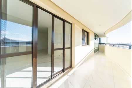 Varanda da Sala de apartamento para alugar com 3 quartos, 143m² em Vila Assunção, Santo André