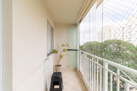 Varanda da Sala de apartamento para alugar com 2 quartos, 64m² em Vila Paulo Silas, São Paulo