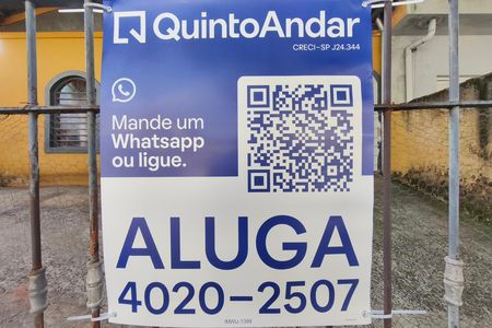 Casa para alugar com 60m², 1 quarto e 1 vagaPLACA INSTALADA NA FACHADA