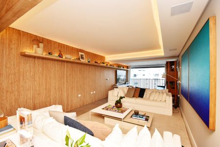 Sala de estar de apartamento à venda com 2 quartos, 217m² em Pompeia, São Paulo