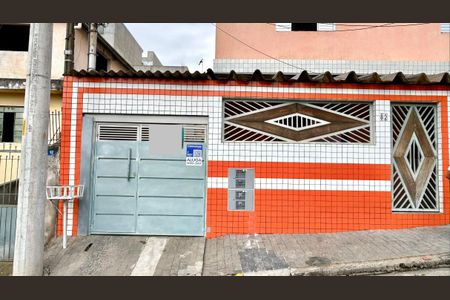 Casa para alugar com 80m², 2 quartos e 1 vaga Casa para alugar com 80m², 2 quartos e 1 vagaPlaca instalada na fachada do Imóvel