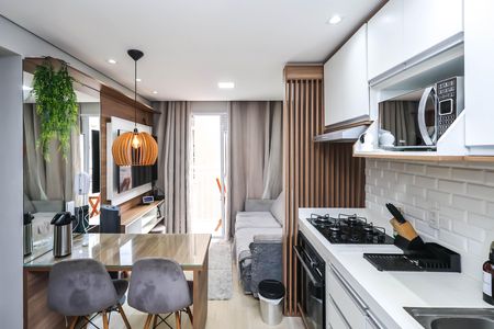 Sala e Cozinha de apartamento à venda com 2 quartos, 35m² em Cambuci, São Paulo