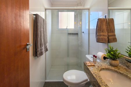 Apartamento para alugar com 64m², 2 quartos e 1 vaga Apartamento para alugar com 64m², 2 quartos e 1 vagaBanheiro da Suíte