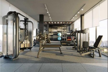 Studio para alugar com 33m², 1 quarto e sem vaga Studio para alugar com 33m², 1 quarto e sem vagaAcademia