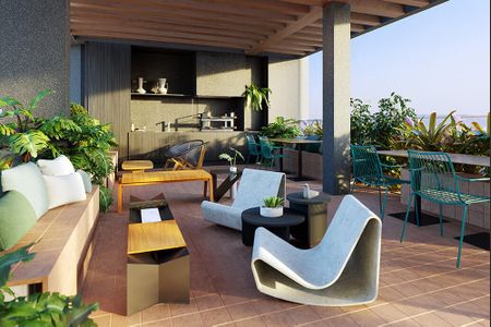 Churrasqueira de kitnet/studio para alugar com 1 quarto, 33m² em Pinheiros, São Paulo