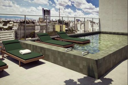 Studio para alugar com 33m², 1 quarto e sem vaga Studio para alugar com 33m², 1 quarto e sem vagaPiscina