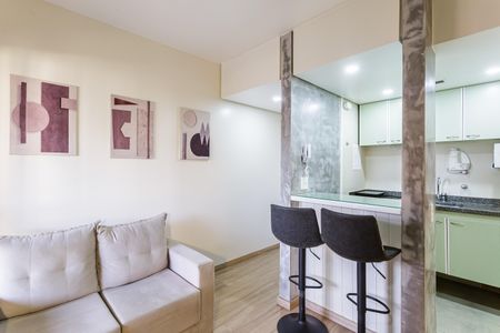 Sala de apartamento à venda com 1 quarto, 37m² em Moema, São Paulo