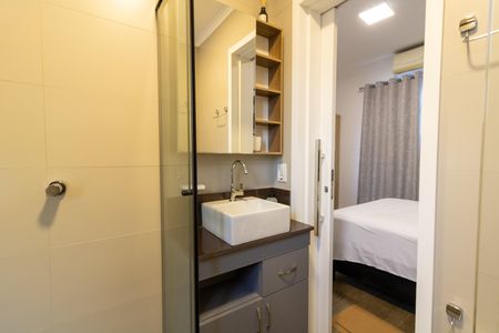 Apartamento para alugar com 40m², 1 quarto e sem vagaBanheiro da Suíte